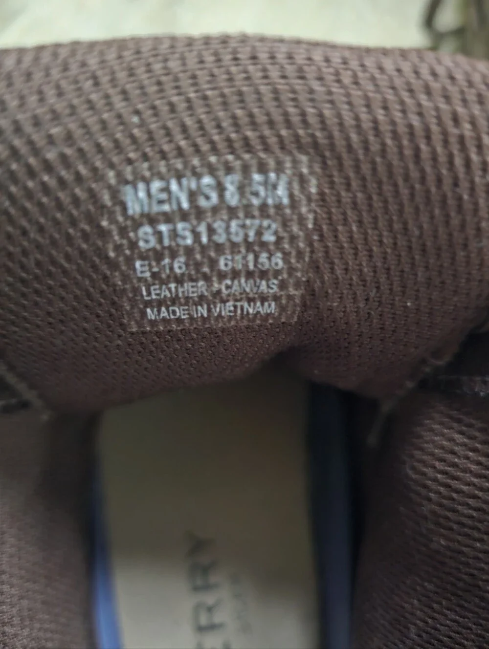 Sperry Men's Dark Brown Leather Lace-Up Zip Combat Boots